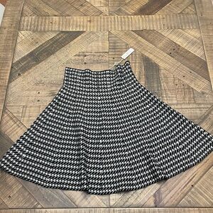 Max Studio Black and White Skater Skirt